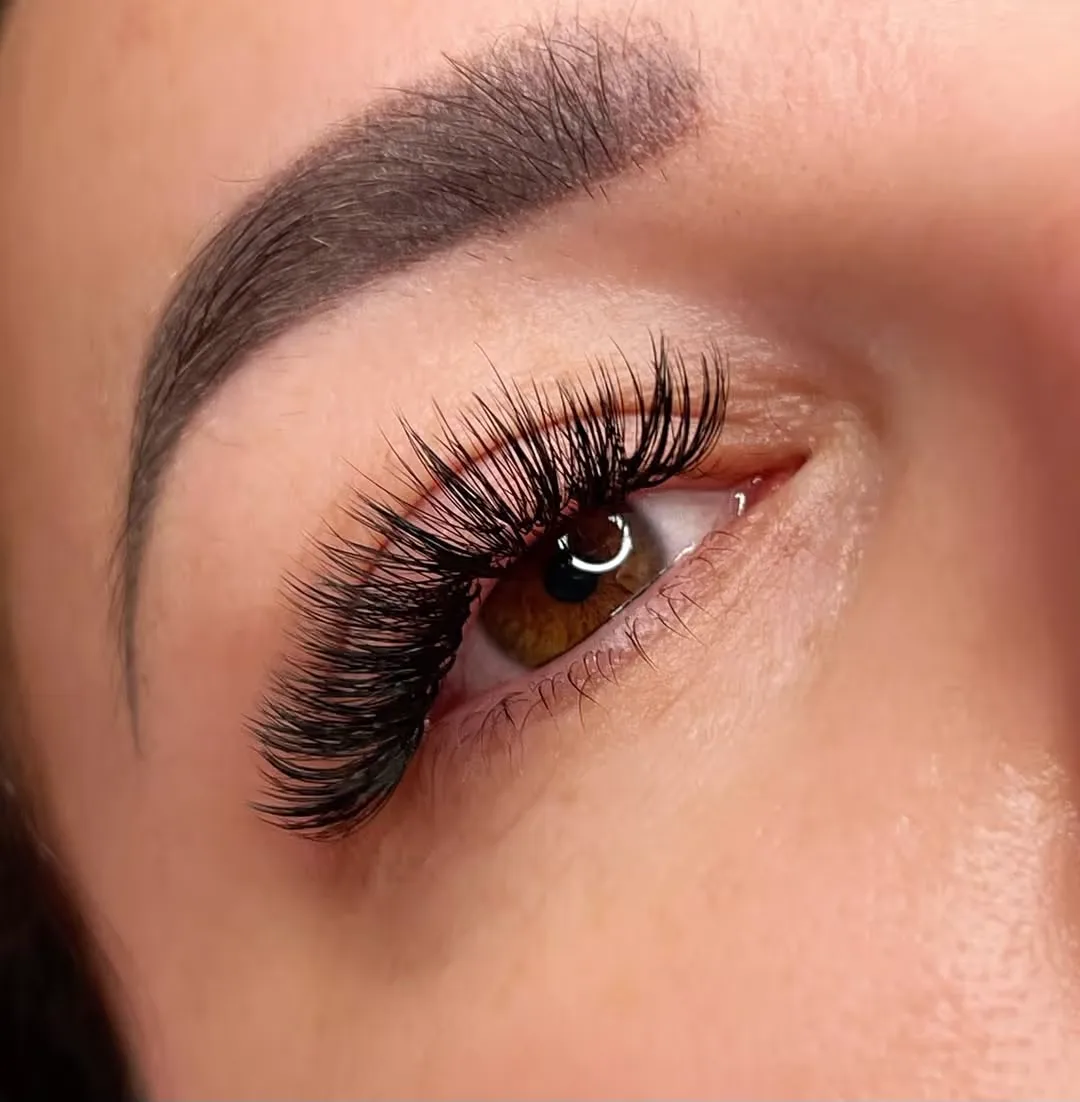 Classic eyelash extensions result at Sugaring NYC McKinney — natural, defined lashes