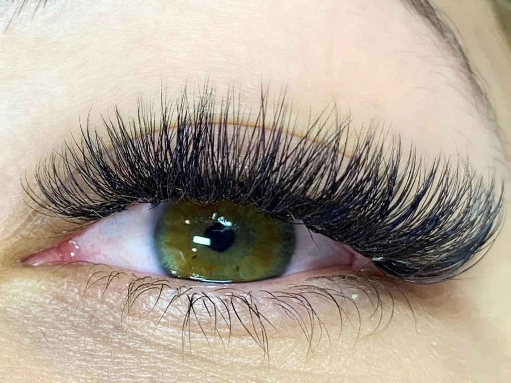 Mega volume lash extensions at Sugaring NYC McKinney — intense glamour, maximum impact lash result